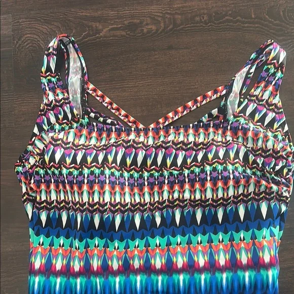 Swim Solutions Multicolor One-Piece Swimsuit - Picture 8 of 8